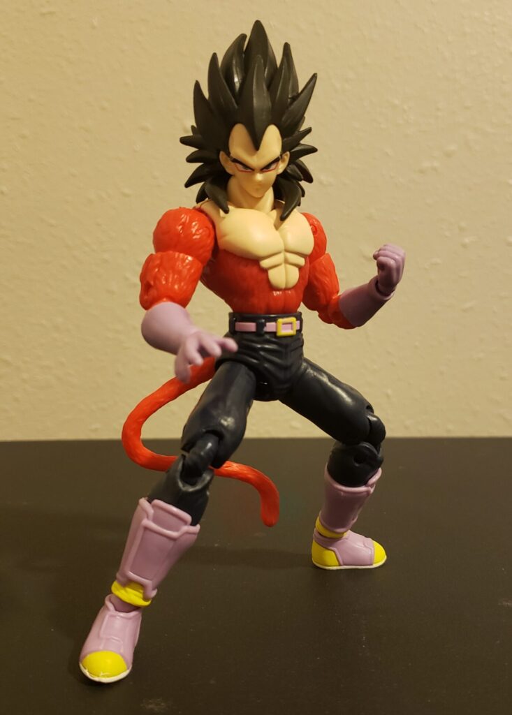 Vegeta stands ready for battle.