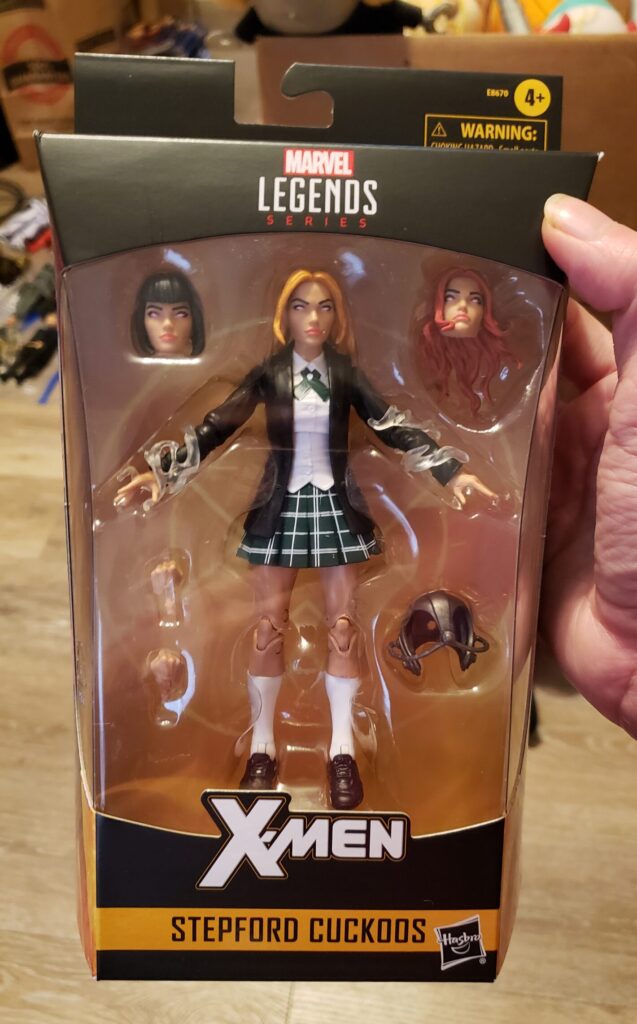 Marvel Legends X-Men Stepford Cuckoos figure in package.