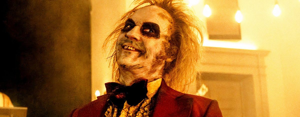 Michael Keaton as Betelgeuse in BEETLEJUICE BEETLEJUICE.