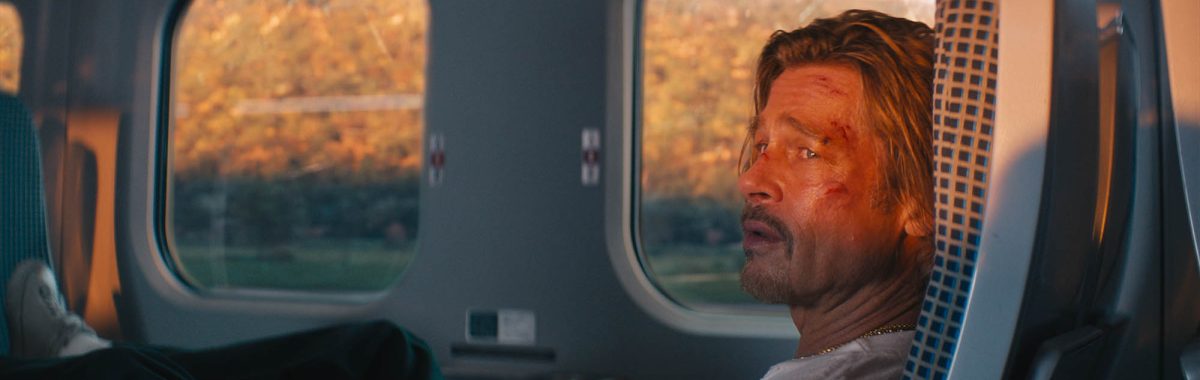 Brad Pitt in BULLET TRAIN.