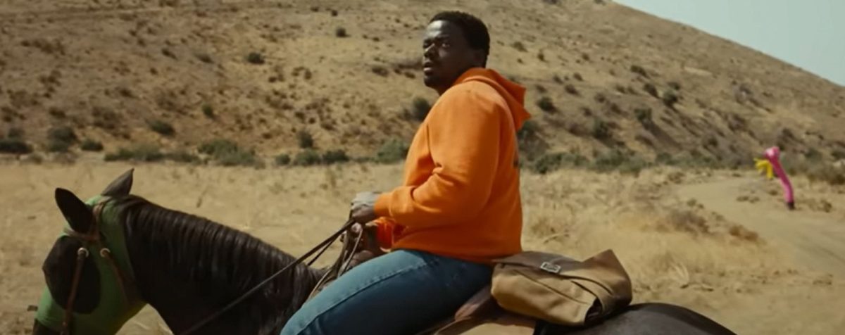 Daniel Kaluuya on a horse in NOPE.